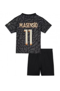 Fotbalové Dres Paris Saint-Germain Marco Asensio #11 Dětské Třetí Oblečení 2023-24 Krátký Rukáv (+ trenýrky)